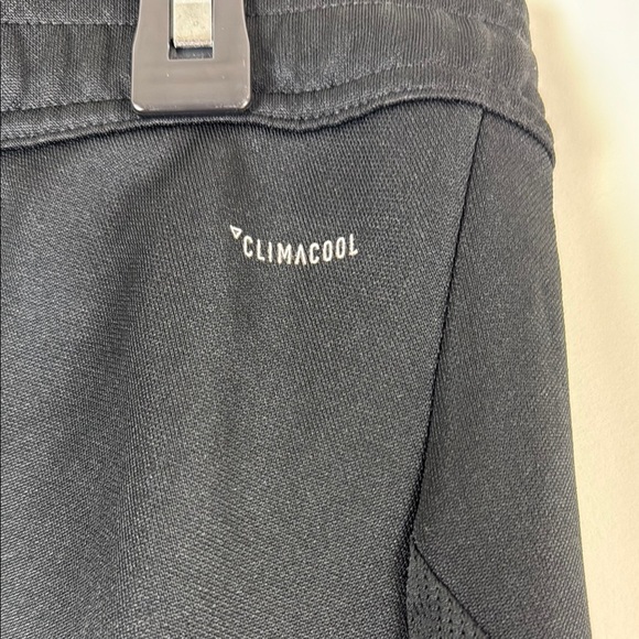 Adidas Women's Black and White Slim Fit Joggers with Iconic Stripes Size Medium - Picture 3 of 8